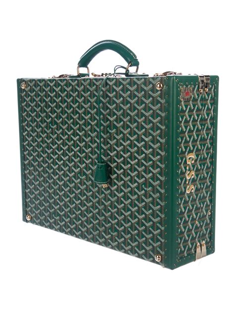 goyard trunk green